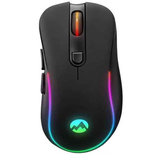 Everest Gamer Egér - SM-W75 -X-RAPID  (1600 DPI, 6 gomb, optikai, fekete, RGB LED)