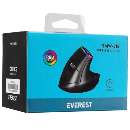 Everest Vezeték nélküli Egér - SMW-618  Ergonomic Vertical (