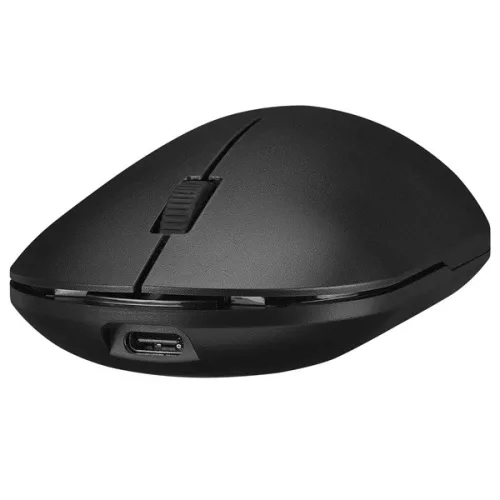 Everest Vezeték nélküli Egér - SMW-399 Black Rechargeable Su