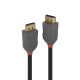 LINDY 3m DisplayPort 1.4 kábel, Anthra Line