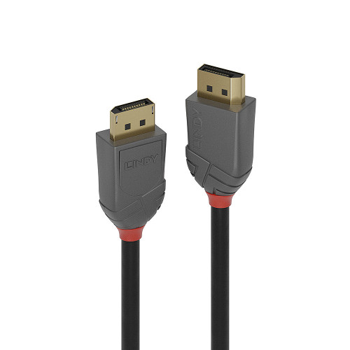 LINDY 5m DisplayPort 1.4 kábel, Anthra Line