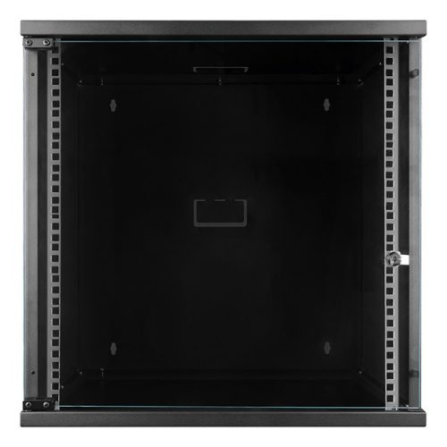 S-Link Rackszekrény - 12U 19" fali kivitel (540x530x400mm, Flatpack, fekete)
