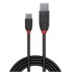 Lindy 1.5m USB 3.2 Type A to C Cable 3A, Black Line