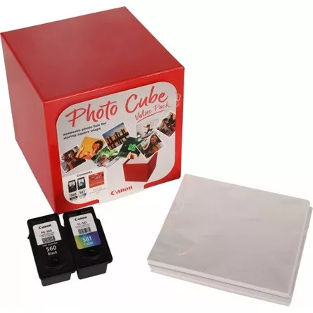 Canon PG-560/CL-561 Photo Cube tintapatron + fotópapír 4-color