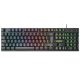 Everest Gamer Billentyűzet - KB-188 Borealis Rainbow (N-key, USB, fekete, magyar, RGB LED)