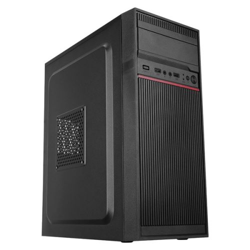 Everest Számítógépház -  K210 Peak 250W (fekete; Micro ATX / ATX/MINI-ITX, 250W táp, 2xUSB2.0 )