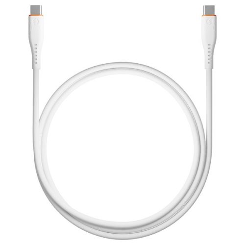 S-Link kábel - SL-X280E (3A, 60W, Gyorstöltés, Type-C to Type-C 100cm adat+töltőkábel, fehér)