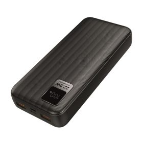   S-Link Powerbank - G230 20000mAh (2xUSB, Micro usb, Type-C, PD20W+QC3.0, led, fekete)