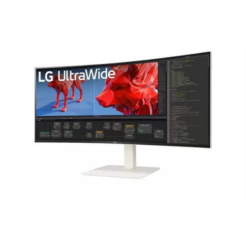 LG MON LG 144Hz Ívelt IPS monitor 37,5" 38BR85QC-W, 3840x1600, 21:9, 450cd/m2,1ms, DisplayPort/2xHDMI/USB-C, áll.mag.