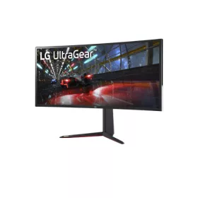   LG Monitor 38" - 38GN950P-B (NanoIPS; Ívelt; HDR600; G-Sync; 144Hz; 21:9; QHD 3840x1600; 1ms; 450cd; HDMI; DP; USB; Mag)