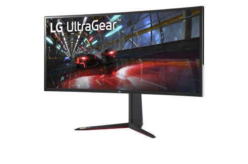 LG Monitor 38" - 38GN950P-B (NanoIPS; Ívelt; HDR600; G-Sync; 144Hz; 21:9; QHD 3840x1600; 1ms; 450cd; HDMI; DP; USB; Mag)