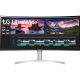 LG 38WN95CP-W 37.5" ívelt NanoCell IPS LED gaming monitor fehér-ezüst 144Hz G-Sync / FreeSync Premium Pro