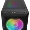 Everest Számítógépház -  PLAID V1 (fekete; üveg; ATX; alsó táp; 4x120mm RGB, 1xUSB3.0 + 2xUSB2.0)