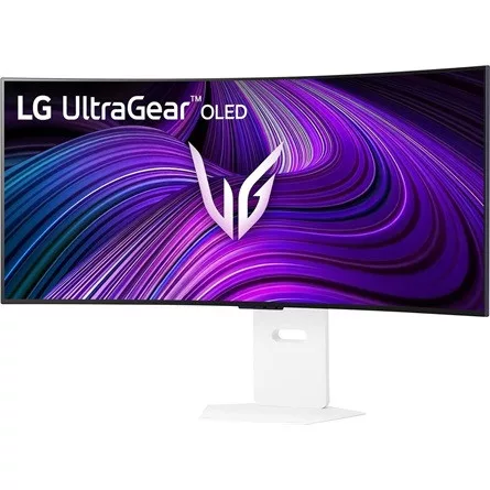 LG UltraGear 39GX90SA 38.5" ívelt OLED smart gaming monitor fehér 240Hz G-Sync / FreeSync Premium