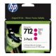 HP 3ED78A Patron 3Pack Magenta 29ml No.712 (Eredeti)