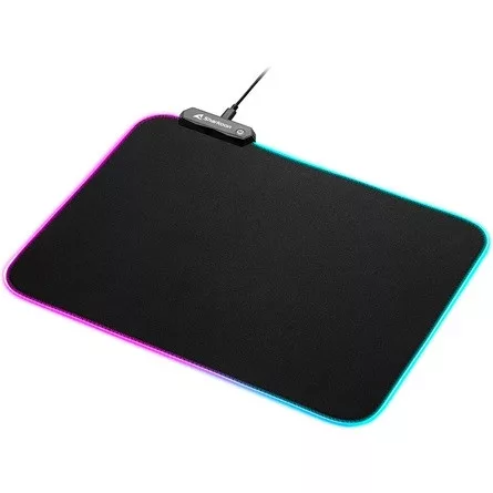 Sharkoon Egérpad - 1337 Gaming Mat RGB V2 900 (900 x 425 x 3 mm, RGB LED, lecsatlakoztatható USB kábel, fekete)