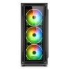 Sharkoon Számítógépház - TK4 RGB (fekete; ATX,mATX; alsó táp; 6x120mm v.; 2xUSB3.0, 1xUSB2.0, I/O)