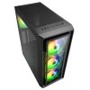 Sharkoon Számítógépház - TK4 RGB (fekete; ATX,mATX; alsó táp; 6x120mm v.; 2xUSB3.0, 1xUSB2.0, I/O)