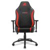 Sharkoon Gamer szék - Skiller SGS20 Black/Red (állítható magasság; állítható kartámasz; szövet; acél talp; 120kg-ig)