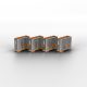 LINDY 10 USB Port Locks ORANGE noKey
