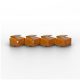 LINDY RJ45 Port Locks ORANGE 20pcs.