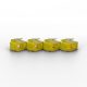 LINDY RJ45 Port Locks YELLOW, 10x + 1 Key