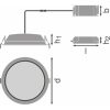 Osram Ledvance Downlight Alu Emergency DN150 1190lm meleg-fehér LED mélysugárzó lámpa