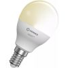 Osram Ledvance Smart+ Bluetooth vezérlésű 5W 2700K E14, kisgömb alakú LED fényforrás