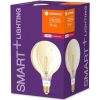 Osram Ledvance Smart+ 6W 2400K E27, dimmelhető gömb alakú filament LED fényforrás