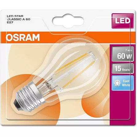 Osram STAR CL A FIL 60 non-dim E27 LED fényforrás
