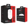 Rampage Vezeték Nélküli Egér - PROTE M5 (PAW3311, Huano 80M, 2400DPI, 400mAh, 6 gomb, RGB, Type-C, fehér)