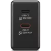 LENOVO-COM LENOVO AC Adapter - Dual USB-C 65W GaN Charger Black - EU