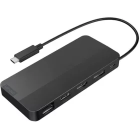   Lenovo Dual Display Travel Dock 7-port 65W USB-C dokkoló fekete