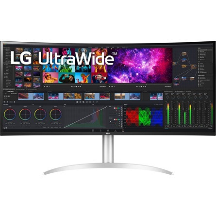 LG 40WP95CP-W UltraWide 39.7" ívelt NanoCell IPS LED monitor fehér-ezüst 72Hz FreeSync