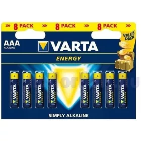   Varta Energy AAA (LR03) alkáli mikro ceruza elem 8db/bliszter