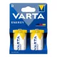 VARTA ENERGY tartós elem (D, LR20, 1.5V, alkáli) 2db/csomag