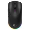 Rampage Vezeték Nélküli Egér - PROTE M5 (PAW3311, Huano 80M, 2400DPI, 400mAh, 6 gomb, RGB, Type-C, fekete)