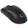 Rampage Vezeték Nélküli Egér - PROTE M5 (PAW3311, Huano 80M, 2400DPI, 400mAh, 6 gomb, RGB, Type-C, fekete)