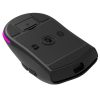 Rampage Vezeték Nélküli Egér - PROTE M5 (PAW3311, Huano 80M, 2400DPI, 400mAh, 6 gomb, RGB, Type-C, fekete)