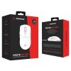 Rampage Vezeték Nélküli Egér - PROTE M5 PRO (PAW3395, Huano 80M, 2600DPI, 500mAh, 6 gomb, RGB, Type-C, fehér)