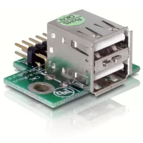   Delock ADA Delock 41763 USB Pinheader apa > 2x USB2.0 anya – felfelé