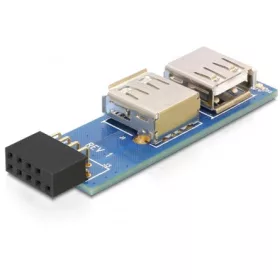   Delock ADA Delock 41820 USB pin header anya > 2 x USB 2.0 anya - bal / jobb