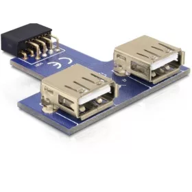   Delock ADA Delock 41824 USB pin header anya > 2 x USB 2.0 anya - felfelé