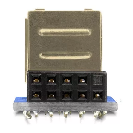 Delock ADA Delock 41825 USB pin header anya > 2 x USB 2.0 anya - felfelé