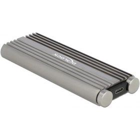   Delock 42001 M.2 2280 PCIe NVMe USB3.2 Gen 2×2 C külső ház ezüst 20Gb/s