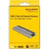 Delock 42001 M.2 2280 PCIe NVMe USB3.2 Gen 2×2 C külső ház ezüst 20Gb/s