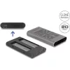 Delock Külső USB 20 Gbps ház 2 x M.2 NVMe PCIe SSD-hez USB Type-C  anyával és klón funkcióval