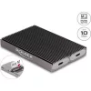 Delock USB Type-C  kettős kombinált külső ház 2 x M.2 NVMe PCIe vagy SATA SSD-hez - eszköz nélkül csatlakoztatható