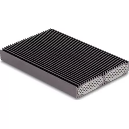 Delock USB Type-C  kettős kombinált külső ház 2 x M.2 NVMe PCIe vagy SATA SSD-hez - eszköz nélkül csatlakoztatható