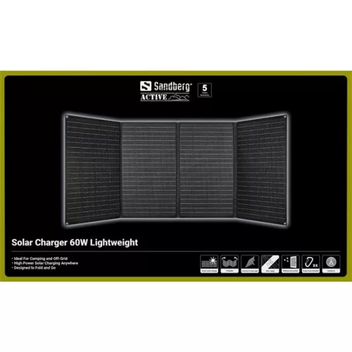 Sandberg Napelem - Solar Charger 60W Lightweight